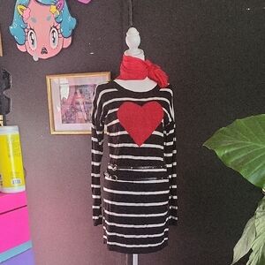 Heart Sweater Dress